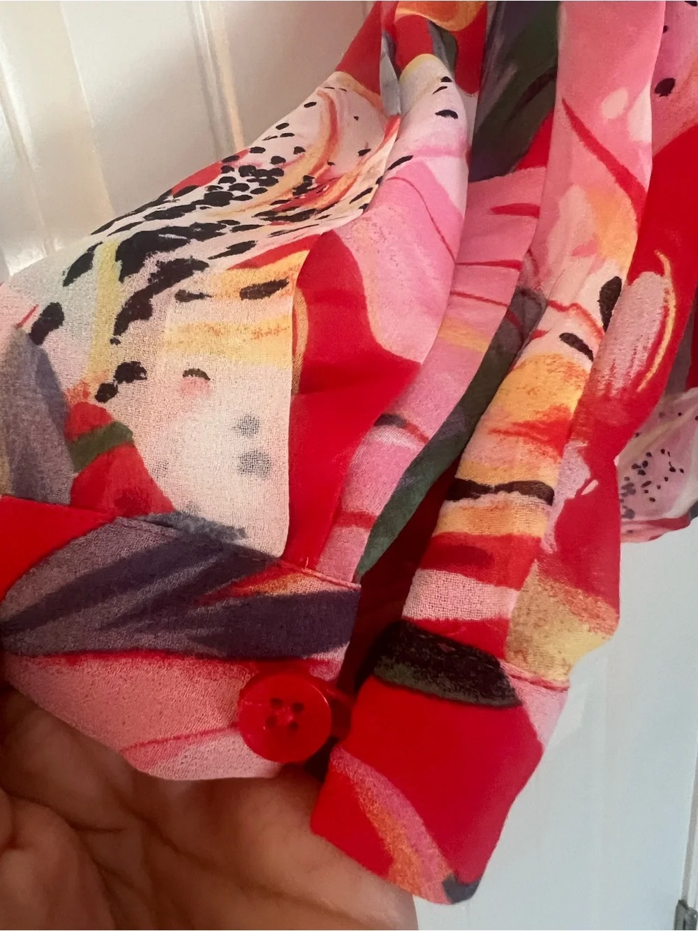 NWOT CHICOS DREAMY LILY TOP BLOUSE SZ 2/12/LG MSRP $99 - Picture 7 of 12